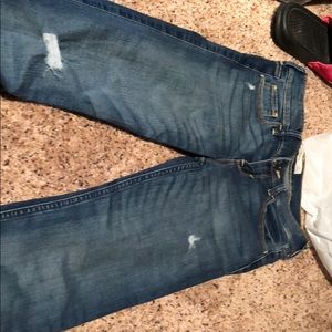 Skinny jeans with a rip Abercrombie kids